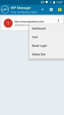 Dahatu WordPress Manager android App screenshot 0